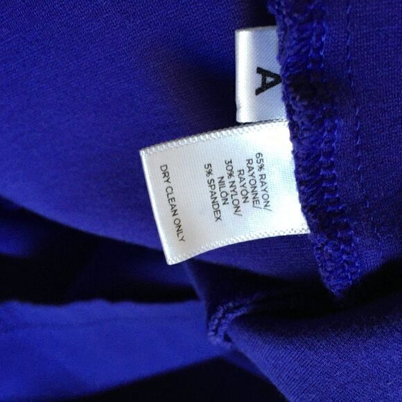 Ann Taylor‎ Loft A line sheath Midi Navy Dress - Picture 5 of 6